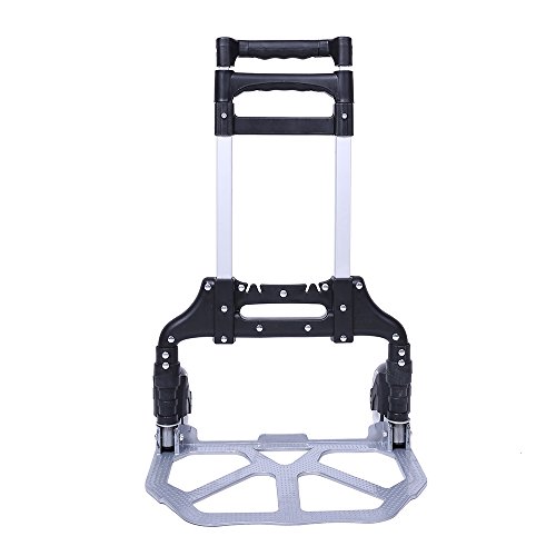 Heavy Duty Aluminium Folding Luggage Trolley,Lightweight Foldable Small