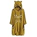 Produktbild Floweworld Damen Freizeit Hoodies Long Sleeves Katzenohr Printed Pocket Shirt Lose Unregelmäßige Top Bluse Pullover Sweatshirt