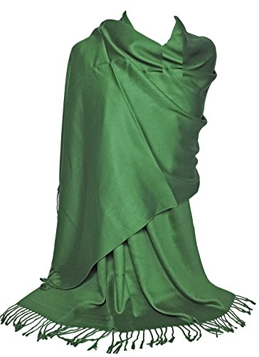 GFM Liso muy suave suave Pashmina Estilo Wrap bufanda (L9)(KSHMNA-160-28-BechHR)