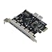 Produktbild Sedna-Pci Express USB 3.0 Adapter (7 Port NEC Chipsatz Renesas, unterstützt Windows 8, Uasp, sehr schnelle Übertragungsgeschwindigkeit), SATA Power connector