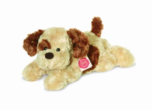 Teddy Hermann Plush Soft Toy Cute & Cuddly Beige & Brown Puppy Dog. 30cm.