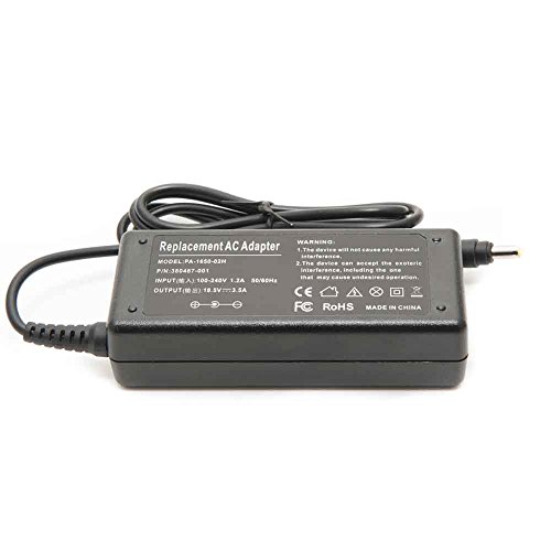 Keple | AC Netztel Ladegerat Ladekabel fur HP Pavilion DV6000 DV6500 DV6600 + EU Stromkabel | 18.5V 3.5A 65W Laptop Charger Adapter - 3