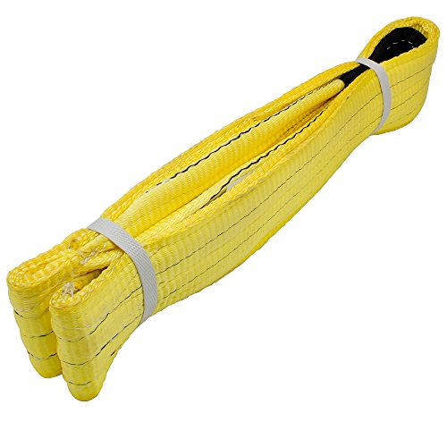 Forever Speed 3T Hebebänder Hebegurt Hebeschlinge Schlinge Gurt Schlupf Kran Gurt Rundschlinge CE TÜV Gelb 2M - 5