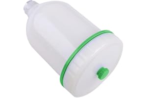 ‎BELER beler Auto 600ML Kunststoff Luft Gravitationsförderer Sprühfarbe Pistolenbecher Topf Fastmover Gewindeanschluss