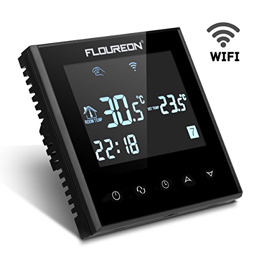 Preisvergleich Produktbild FLOUREON Wlan Thermostat Raumthermostat Heizungsthermostat programmierbar Smart Digital Heizungsregelung Thermostat heizkörper mit LCD Touchscreen für Elektrische Fußbodenheizung