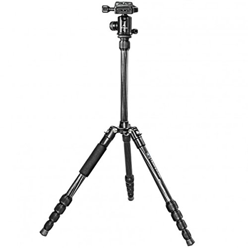 Dreibein Reisestativ Carbon (Hoehe: 130 cm, Gewicht: 0,67 kg, Belastbarkeit: 5kg) schwarz mit Stativkopf | Stativ Triopo GT-2205 + Stativkopf Triopo N-1 Dreibein Reisestativ Carbon (Hoehe: 130 cm, Gewicht: 0,67 kg, Belastbarkeit: 5kg) schwarz mit Stativkopf | Stativ Triopo GT-2205 + Stativkopf Triopo N-1