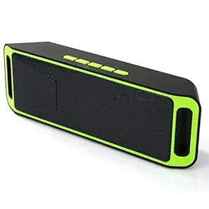 Heypex FN49 Portable Wireless Bluetooth Speaker with High Bass Sound Support FM | Pen Drive | AUX | SD Card & Mic Compatible with All Devices (Multi Color)