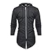 Produktbild Männer Spleißen Mit Kapuze Solide Trenchcoat Jacke Strickjacke Langarm Outwear Bluse