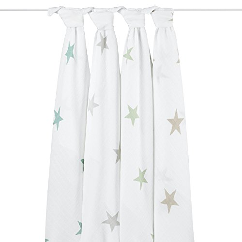 aden + anais classic swaddle - super star - scout (pack of 4)