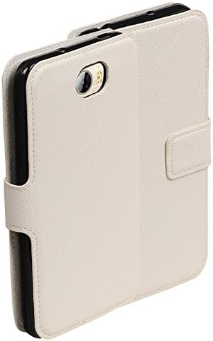MobileFashion HM Book Cases for Huawei Y5 II Wallet Case Cover Booktype with Stand and Card Slots White