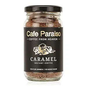 Cafe Paraiso Caramel Instant Flavored Coffee Premium Arabica Instant Coffee 60g