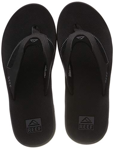 Reef Fanning Prints, Sandalias Flip-Flop para Hombre, Negro (Tan Topo), 45 EU