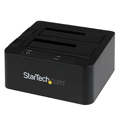 StarTech.com Station d'accueil USB 3.0 / eSATA pour 2 disques durs SATA III de 2,5 / 3,5 - Dock HDD / SSD avec UASP (SDOCK2U33EB)