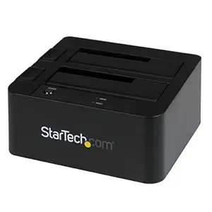 StarTech.com USB 3.0 eSATA Dual Hard Drive Docking Station with UASP for 2.5/3.5-Inch SSD/HDD 6 Gbps (SDOCK2U33EB)