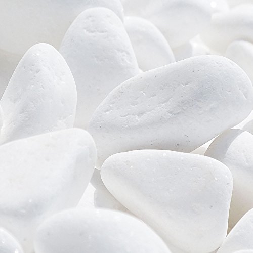 Marmorkies SNOW rein weiß schneeweißer Garten Kies 25 kg Karton (80/130 mm) - 2