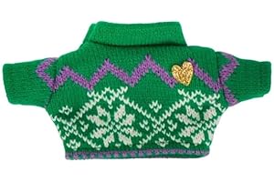 THE ELF ON THE SHELF Elf Mates Mini Dark Green and Purple Sweater Jumper : Elf Mates Accessories | Elf on the Shelf Clothes | Boy and Girl Elf Outfits (Elf not Included)