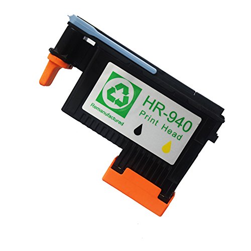 OYAT® Hp 940 Druckkopf & Tintenpatrone kompatibel für HP Officejet Pro 8000 Wireless, 8000AIO, 8000W, 8500, A809, A909a, A909g, A909n, 8500A e-All-in-One Plus, All-in-One 8500AIO, 8500W (Schwarz/Gelb Druckkopf)