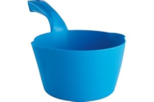 Vikan - Pelle de nettoyage hygiénique - Ronde - Bec verseur - Bleu - 1L