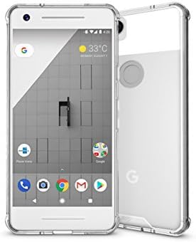 Ensyu Transparent Crystal Clear TPU Acrylic Case for Google Pixel 2(2017), Anti Slip Grip Bumper Case Anti Scratch Skin Cover Drop-Protection Corner Protection Hard PC Back Protector for Pixel 2