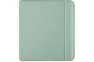 Étui SleepCover Basique pour Kobo Libra Colour | Vert Jardin | Technologie de Mise en Veille/réveil | Cuir végan | Compatible avec la liseuse Kobo Libra Colour 7"
