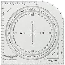 F Fityle Landnavigations-Winkelmesser – Acryl, 3 Mm Dick, Mit Skalen Für Mil & Grad