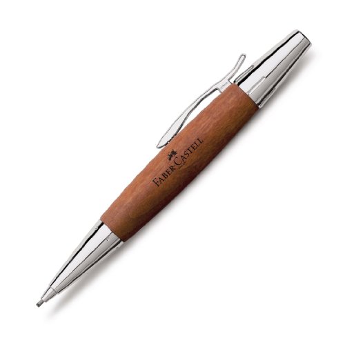 Faber Castell 138382 - Portaminas E-motion, con cuerpo en madera de peral, mina de 1.4 mm, graduación B, color marrón coñac