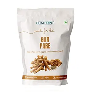Gur pare ( Pack of 2) 500 gm | Whole Wheat Snack | Healthy Indian Snacks | Ready to Eat Snacks