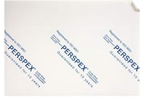 WOOTTON INDUSTRIES LIMITED Panneau en plexiglas transparent Perspex en acrylique idéal pour découper au laser, travaux manuels [A6 A5 A4 A3 2 mm 3 mm 4 mm 5 mm 6 mm 8 mm 10 mm] A4 (297mm x 210mm) x 3mm Clear Sheet.