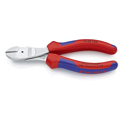 Knipex 74 05 160 – Kraft-Seitenschneider für 20 % Kraftersparnis, 160 mm
