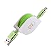 Produktbild Reido® EIN-AUSZIEHBAR (Grün) 2in1 Set Adapter + USB Datenkabel für Samsung SM-G900F Galaxy S5 (Ein und Ausziehbarer Kabel)Galaxy S7 S4 S3 S2 S6 S5 S6edge Samsung Galaxy S6 S5 S7edge Galaxy S4 S5 I9300 I9505 S4mini S2 i9100 I9300 Galaxy S4 Galaxy S3 S3Mini S5mini Galaxy S3mini / S 4S4mini / S5 S5mini I9505 Galaxy S4 I9300 Galaxy I9100 I8190 I9500 Micro-USB Ladekabel (kein Original) (Ein-Ausziehbar GRÜN)