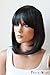 PRETTYSHOP Fashion Lady Wig Short Hair BOB PAGE Heat-Resistant Likes Real Human Hair (jet black)