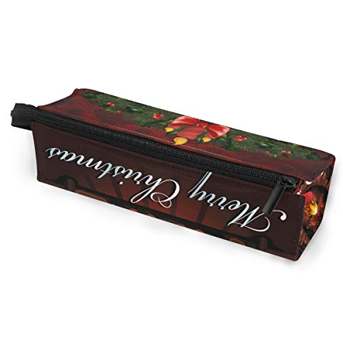 Preisvergleich Produktbild BENNIGIRY Weihnachts-Kamin, Federmäppchen, Stifteetui, Stifteetui, Kosmetiktasche, Brillentasche