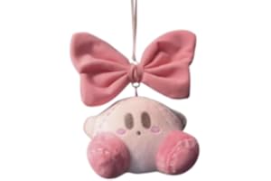 FISAPBXC Kir-by Décoration de miroir de voiture, Ornements de Voiture, Décoration Charme de Voiture Suspendu, Décoration intérieure de voiture, Accessoires de voiture Cadeau d'anniversaire