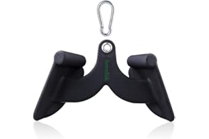 SEVNELK Maniglia di fila per macchine per cavi casa/palestra,Combo Tricep Press Down Cable Attachments,T-bar V-Bar bicipiti Curl Tricep LAT pulldown Bar Back Strength Training Handle