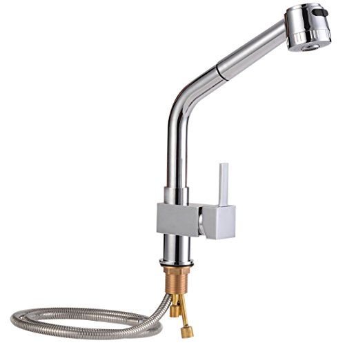 Ancheer 360° Drehbar Spültisch Mischbatterie Einhebel Wasserhahn Küchearmatur Einhandmischer für Küchen,Badezimmer, Waschbecken - 3