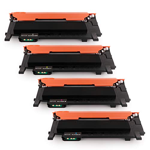 Hitze Samsung CLT-P404 Toner CLT-K404S CLT-C404S CLT-M404S CLT-Y404S Compatibile per Samsung Xpress C430W SL-C430W C480 SL-C480fW SL-C480 SL-C480FN C432 C482 (1 Nero,1 Ciano,1 Magenta,1 Giallo)