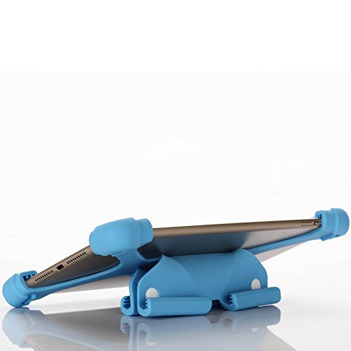NEWSTYLE 7,9-8,5 Zoll Universal Tablet Ständer Halterung Hülle Ultra Slim Flexible Silikon Schutzhülle – Blau - 4