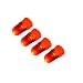Produktbild Haodasi Vier 10mm Universal LED Bright Lichter Headlamp Rücklicht Autos Trucks LED Beleuchtung Kit für RC Rally Cars/Short Course/Monster Trucks Farbe Rot Lights