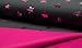 Produktbild 0,5m Softshell Sterne pink auf grau 97% PE 3% SP Meterware 140cm breit Gewicht: 310 g/m²