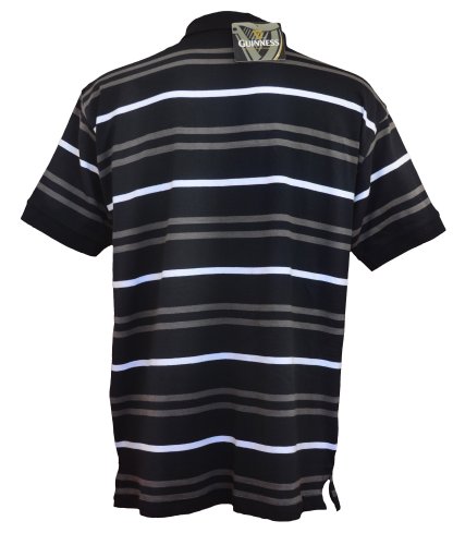 Guinness Official Merchandise Herren Poloshirts Poloshirt Multicolore - Black/Grey/White