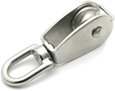 M15 304 Stainless Steel Pulley Fixed Pulley Single Pulley Hanging Round Wire Pulley Marine Pulley