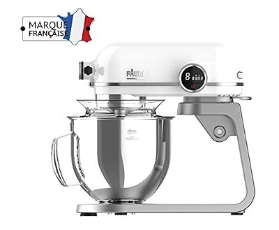 Faure FKM-802MP1 Robot Pâtissier Magic Baker Premiuim - 800W transmission directe -Mouvement Planétaire - Bol Inox 5,2L - Coloris Blanc