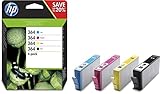 HP 364 Original Ink Cartridge - Black/Cyan/Magenta/Yellow, Pack of 4