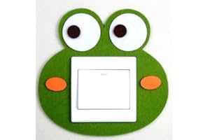 London Golden Swan Super Cute 3D Frog Light Switch Wall Sticker, Premium Quality Thick Felt Material, Unique On Amazon! Kids Children Boys Girls Bedroom Nursery Room Decor In 2 to 3 Working Days!
