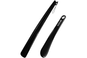 FADII Shoe Horn Long Handled 45cm+22cm Long Shoe Horn-Plastic Shoehorn For Men, Women With Comfort Grip Long Shoe Horns-Flexible Extra Long Shoe Horn For Elderly- Pack of 2 Shoe Spoon
