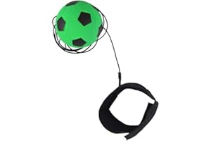 Hehglng Green Soccer Wrist Ball Wristband Sports Balls on a String Kit Basketball, Football Return Rubber Rebound Ball for Boys Girls Party Favor, Exercise or Play Sports (1.9 inches)
