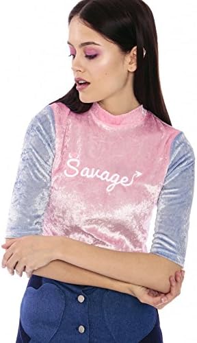 Sugarpills Clothing Savage Velvet Top S