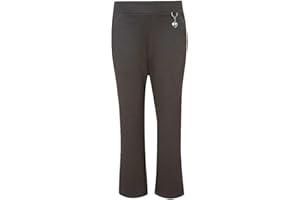 RASH ACCESSORIES Girls' Jersey Pull Up School Trousers - Slim Fit Uniform Pants With Heart Pendant - Ages 3-18 Years - Black, Grey, Navy