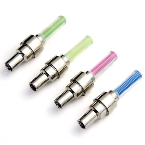 4x LED Reifen Rad Licht Lampe Ventilkappe Ventil Leuchte für Motorrad - 2