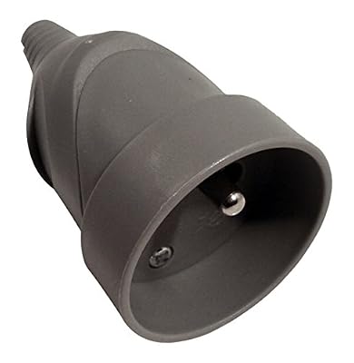 Zenitech - Fiche femelle 16A 2P + T - Gris